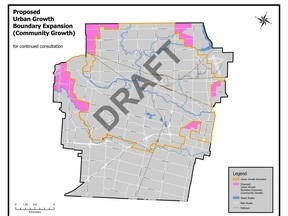 City hall has released a map showing where it may build more homes in the future, and the western edge of the city appears to be getting a large chunk of new development.