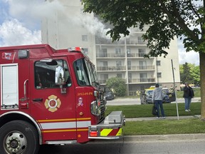 London woman charged after fire forces dramatic escape from apartment