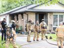 Two hurt in northwest London house fire