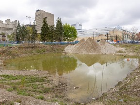 York Developments has sent its massive 500-million twin tower project at the Forks of the Thames back to the drawing board, redesigning several floors to add more residential units and reduce office s