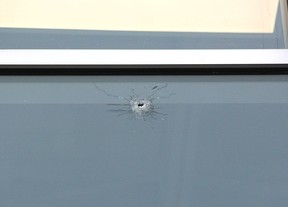 Shot hit London law firm from ‘considerable distance’, police say