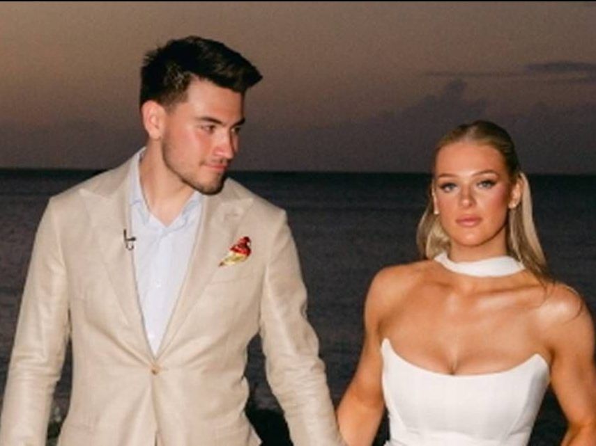 London hockey star Nick Suzuki, wife Caitlin share photos from wedding