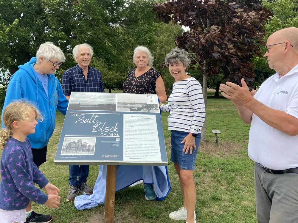 Heritage plaque unveiled celebrating Kincardine’s salt industry