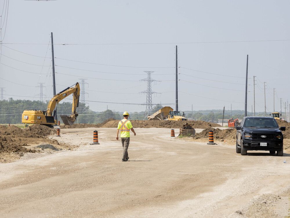 The automaker announced the awarding of major construction contracts that will see 500,000 sq. ft. (46,500 sq.m.)  of steel to frame the factory, and seven million gallons (32,500 cubic metres) of con