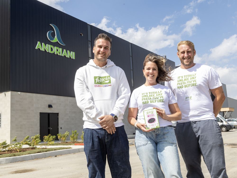 Italian pasta maker Andriani has just finished building its $33-million factory here, its first in North America, and will supply 1,300 food stores in Canada and the U.S. from London, but hopes to gro Italian pasta maker Andriani has just finished building its $33-million factory here, its first in North America, and will supply 1,300 food stores in Canada and the U.S. from London, but hopes to gro