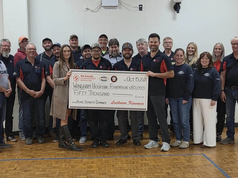 Lucknow Kinsmen give $50K to Wingham hospital during CKNX radiothon