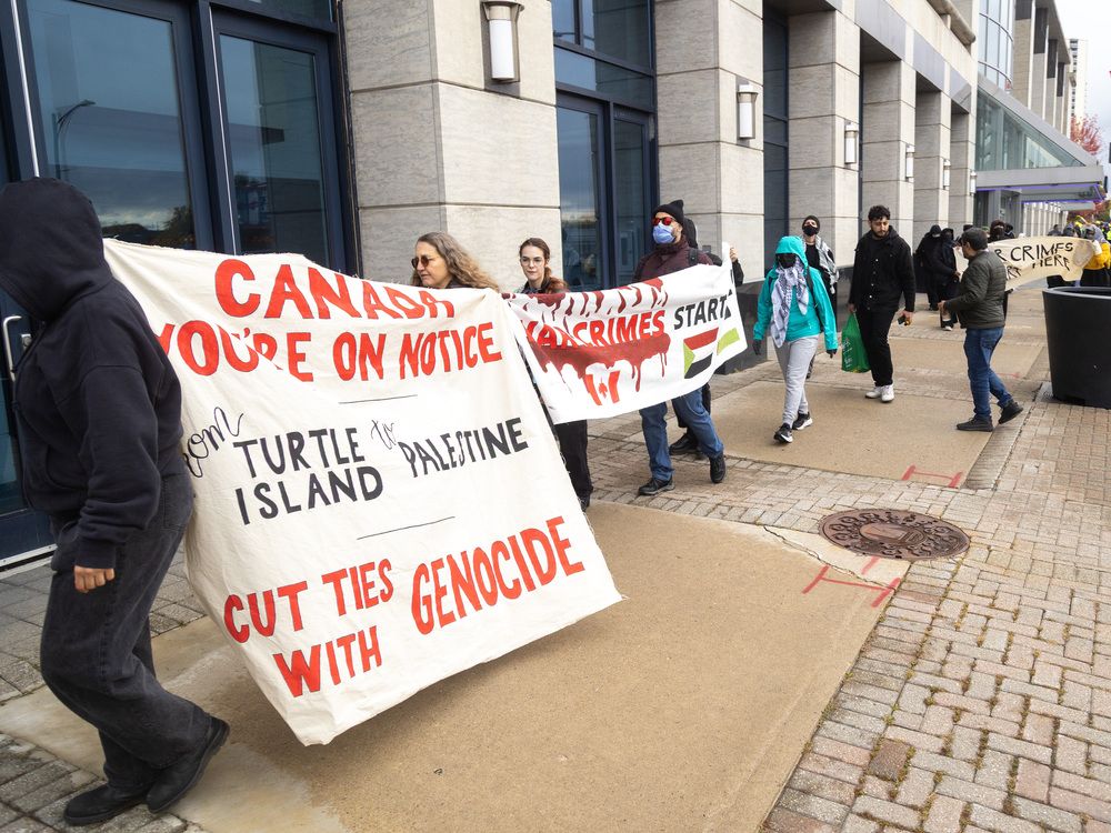 Owen Sound woman charged after vandalism during London protest: Police