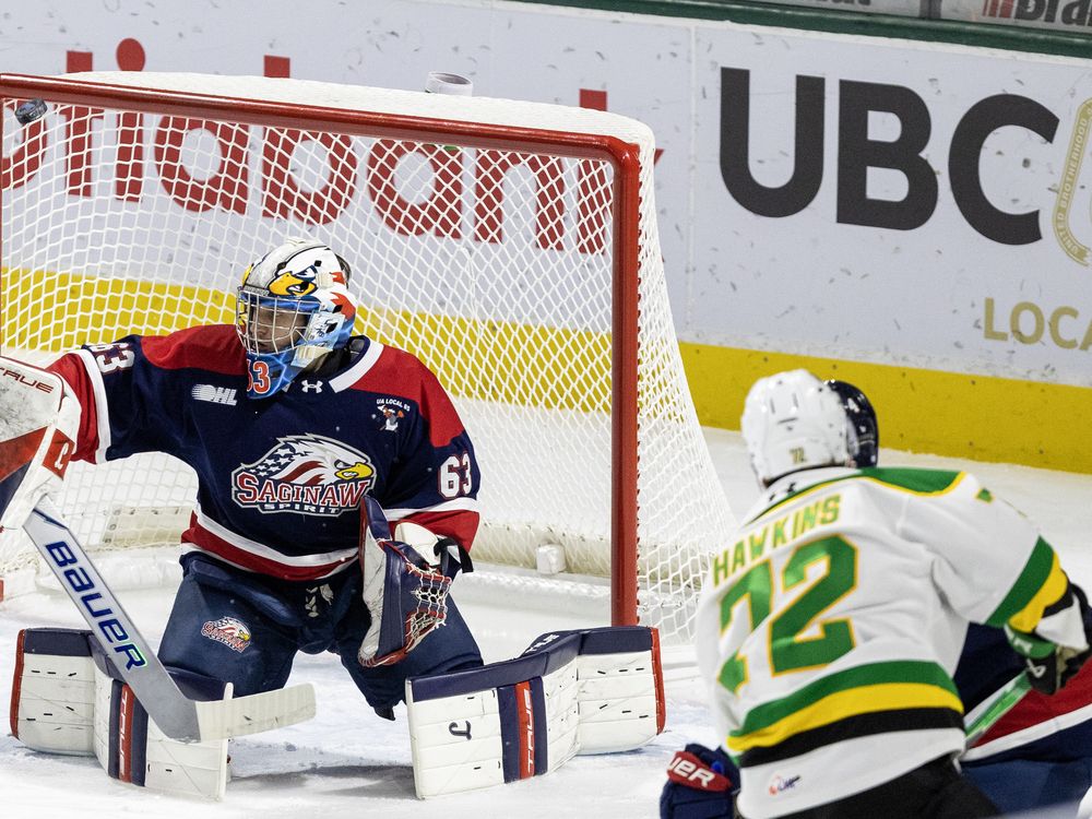 Late breakdown dooms London Knights in 4-2 loss to Saginaw Spirit