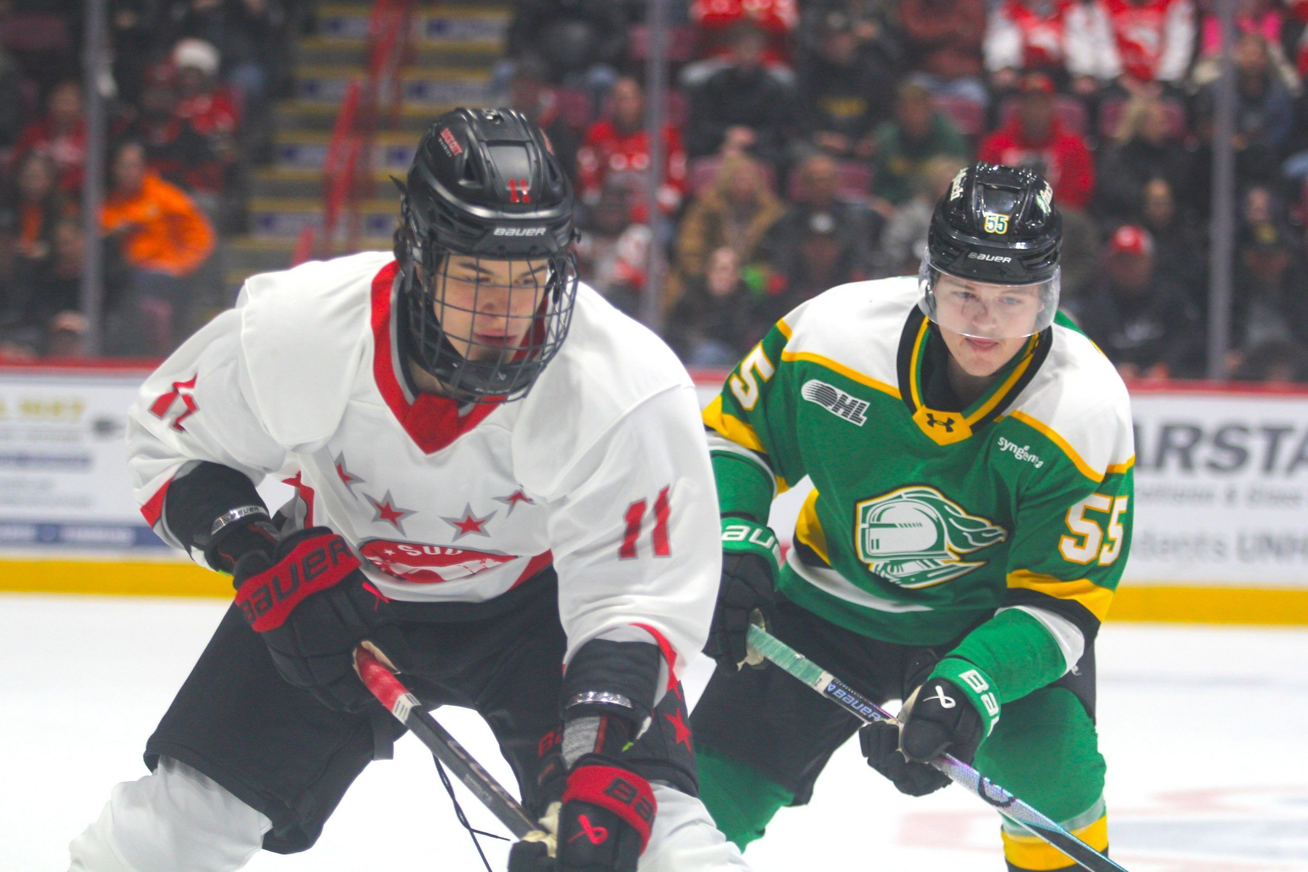 London Knights hold off Soo Greyhounds, end northern swing with 4-3 win
