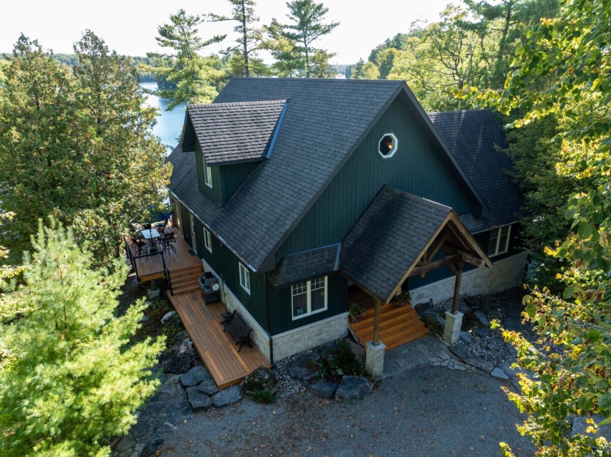 Check out this Buck Lake cottage with a custom tiki bar and a bunkie for $1.89 million