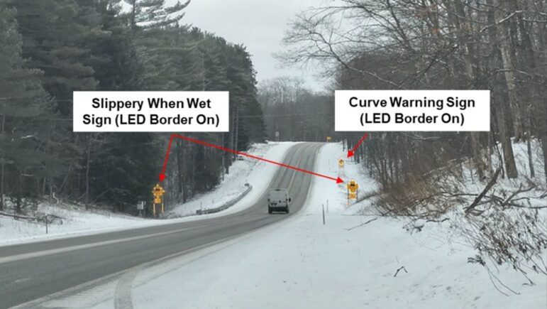 Winter makes curved roads dangerous; researchers seek solutions
