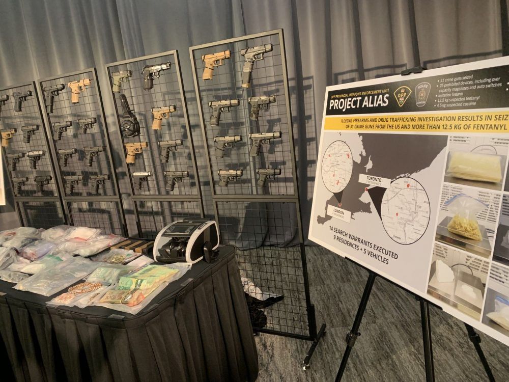 London police, OPP detail guns and drugs seized in Project Alias