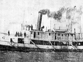 Bruce County Memories: Erie Belle blows up off Kincardine