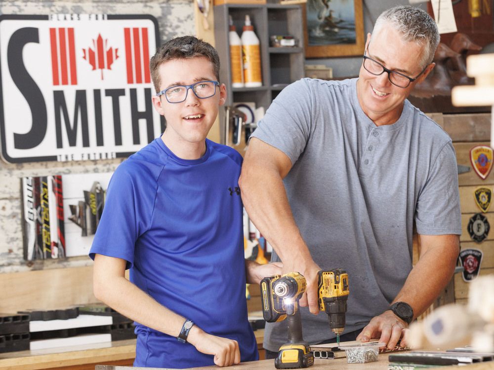Five years after going viral, hockey stick flags help build son’s future