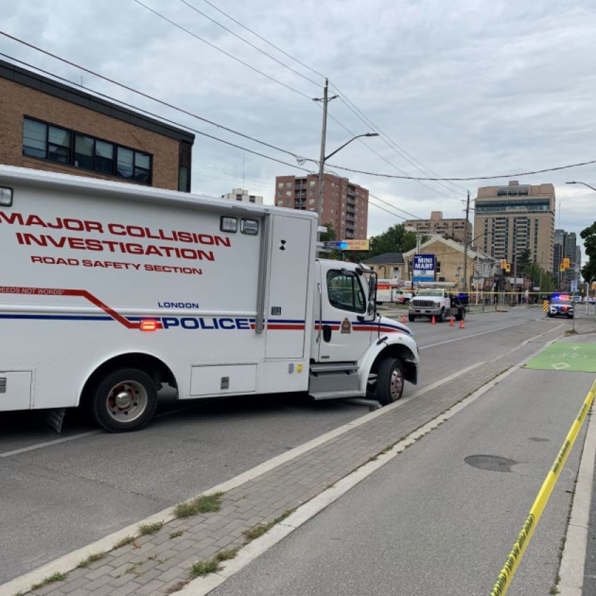 Cyclist, truck involved in serious collision near downtown London
