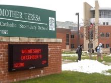 Graffiti threat prompts police probe at London’s Mother Teresa high school