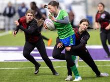 PHOTOS: Laurier vs. St. Thomas Aquinas, high school girls rugby