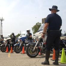 PHOTOS: Riders tackle tight turns at motorcycle training seminar