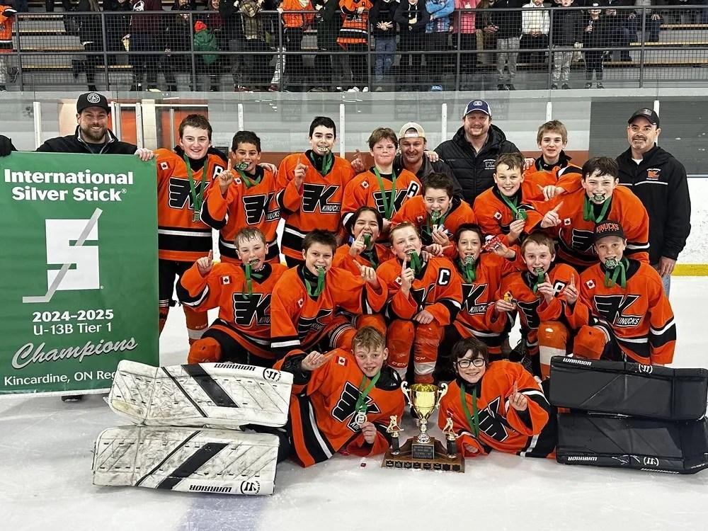 Kincardine legion U13 team named regional Silver Stick champs