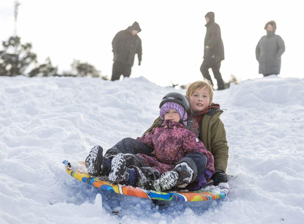 PHOTOS: Sledding fun on snowy day PHOTOS: Sledding fun on snowy day