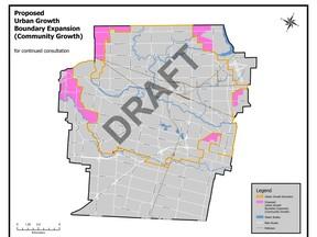 City hall has released a map showing where it may build more homes in the future, and the western edge of the city appears to be getting a large chunk of new development.