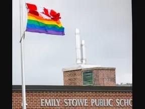 ‘Statement of violence’: Activist, school official decry Pride flag burning