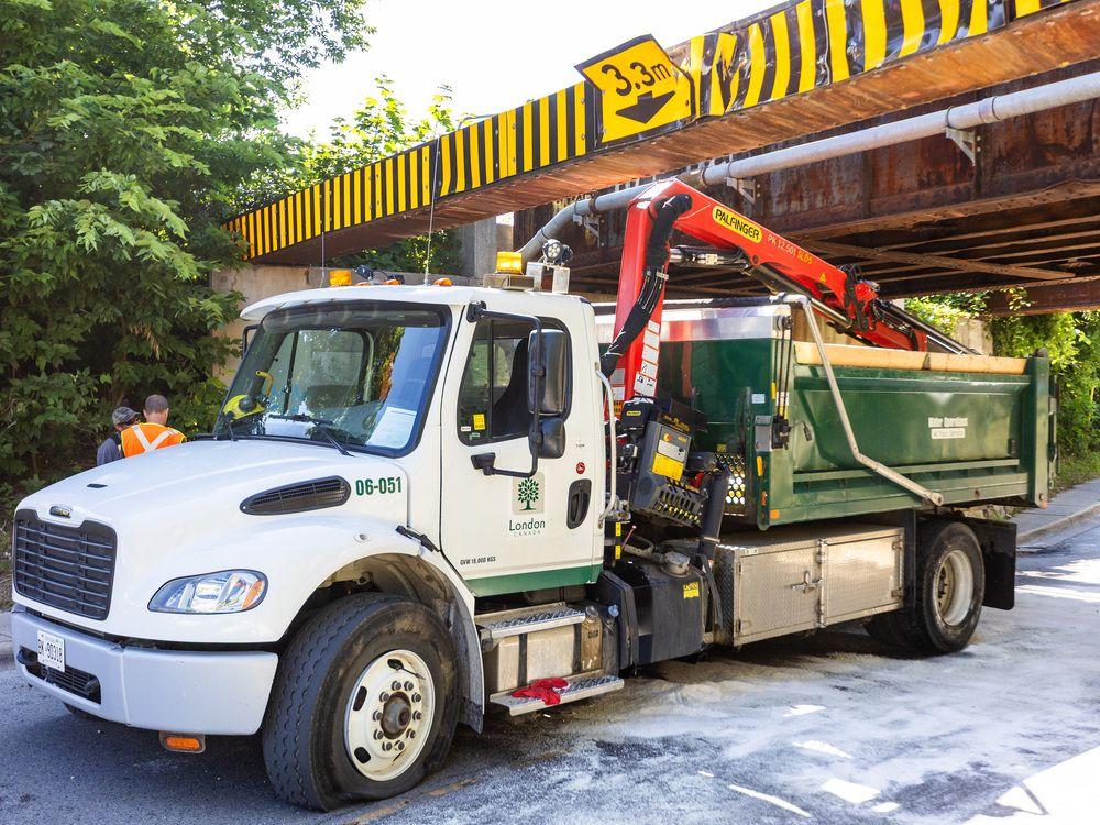 City vehicle collides with notorious Talbot Street bridge: ‘She’s a big one’