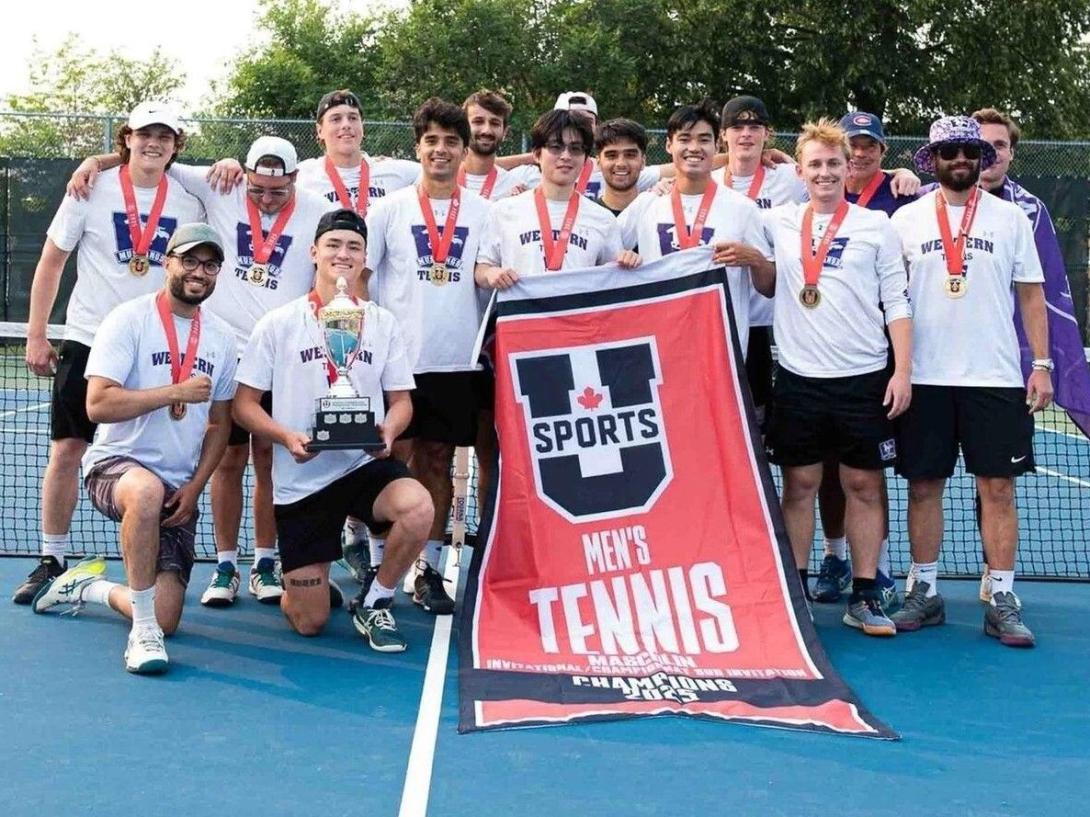 Western Mustangs rally past UBC to win national men’s tennis title